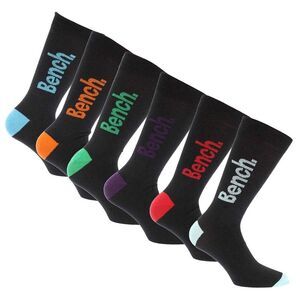 Bench Unisex Adult Reven Dress Socks (Pack of 7) / Black